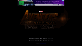 What Avengersinfinitywar.com website looked like in 2021 (2 years ago)