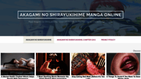 What Akagaminoshirayukihime.com website looked like in 2021 (2 years ago)