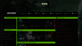 What Aliensversuspredator.net website looked like in 2021 (2 years ago)