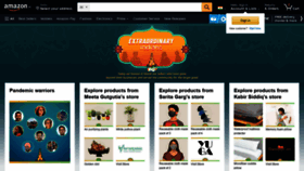 What Amazon.co.in website looked like in 2021 (2 years ago)