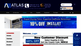 What Atlasscreensupply.com website looked like in 2021 (2 years ago)