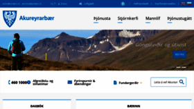 What Akureyri.is website looked like in 2021 (2 years ago)