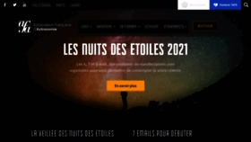 What Afastronomie.fr website looked like in 2021 (2 years ago)