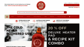What Australianhomebrewing.com.au website looked like in 2021 (2 years ago)
