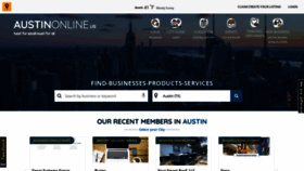 What Austinonline.us website looked like in 2021 (2 years ago)