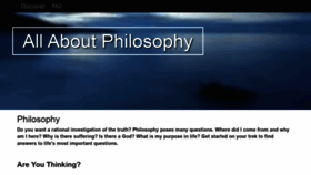 What Allaboutphilosophy.org website looked like in 2021 (2 years ago)