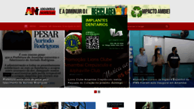 What Amambainoticias.com.br website looked like in 2021 (2 years ago)
