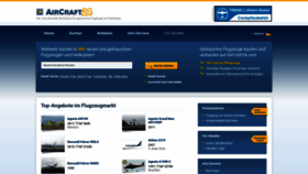 What Aircraft24.de website looked like in 2021 (2 years ago)