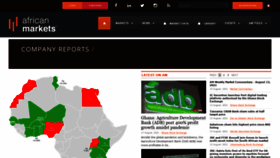 What African-markets.com website looked like in 2021 (2 years ago)