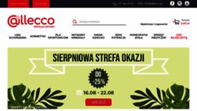 What Allecco.pl website looked like in 2021 (2 years ago)