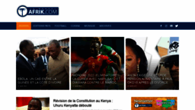 What Afrik.net website looked like in 2021 (2 years ago)