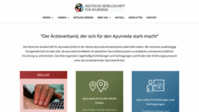 What Ayurveda.de website looked like in 2021 (2 years ago)