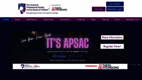 What Apsac.org website looked like in 2021 (2 years ago)