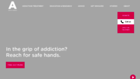 What Actiononaddiction.org.uk website looked like in 2021 (2 years ago)