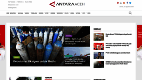 What Aceh.antaranews.com website looked like in 2021 (2 years ago)