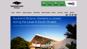 What Aucklandbotanicgardens.co.nz website looked like in 2021 (2 years ago)