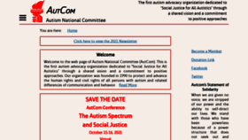 What Autcom.org website looked like in 2021 (2 years ago)