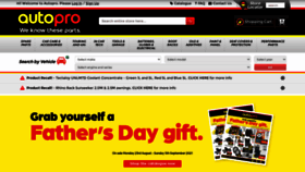 What Autopro.com.au website looked like in 2021 (2 years ago)