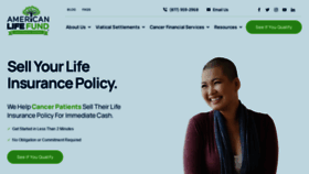 What Americanlifefund.com website looked like in 2021 (2 years ago)