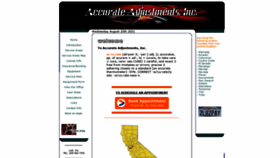 What Accurateadjustments.com website looked like in 2021 (2 years ago)