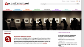 What Arthistoricum.net website looked like in 2021 (2 years ago)