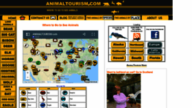 What Animaltourism.com website looked like in 2021 (2 years ago)