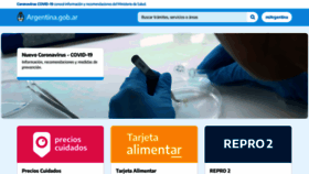 What Argentina.gob.ar website looked like in 2021 (2 years ago)