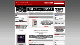 What Antiqueweek.com website looked like in 2021 (2 years ago)