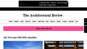 What Architectural-review.com website looked like in 2021 (2 years ago)