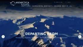What Antarcticaflights.com.au website looked like in 2021 (2 years ago)