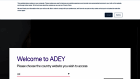 What Adey.com website looked like in 2021 (2 years ago)