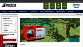 What Absolutegenerators.com website looked like in 2021 (3 years ago)