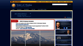 What Alaska.gov website looked like in 2021 (3 years ago)
