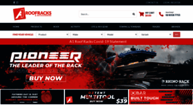 What A1roofracks.com.au website looked like in 2021 (2 years ago)
