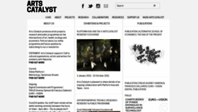 What Artscatalyst.org website looked like in 2021 (2 years ago)