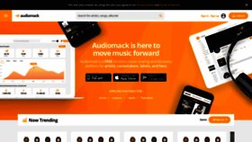 What Audiomack.com website looked like in 2021 (2 years ago)