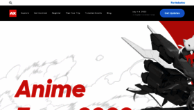 What Anime-expo.org website looked like in 2021 (2 years ago)