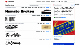 What Abstractfonts.com website looked like in 2021 (2 years ago)