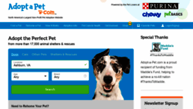 What Adoptapet.com website looked like in 2021 (2 years ago)