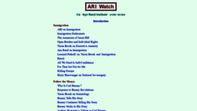What Ariwatch.com website looked like in 2021 (2 years ago)