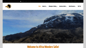 What Africawonderssafari.com website looked like in 2021 (2 years ago)