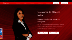 What Adecco.co.in website looked like in 2021 (2 years ago)