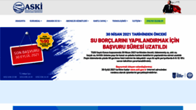 What Aski.gov.tr website looked like in 2021 (2 years ago)