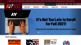 What Avc.edu website looked like in 2021 (2 years ago)