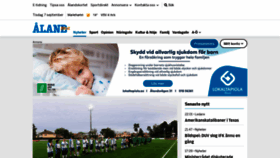 What Alandstidningen.ax website looked like in 2021 (2 years ago)