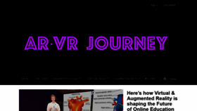 What Arvrjourney.com website looked like in 2021 (2 years ago)
