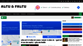 What Altuandfaltu.com website looked like in 2021 (2 years ago)