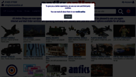 What Anticsonline.uk website looked like in 2021 (3 years ago)