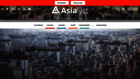 What Asialyst.com website looked like in 2021 (2 years ago)