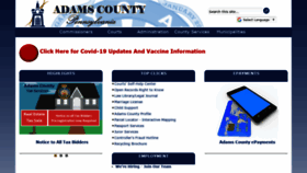 What Adamscounty.us website looked like in 2021 (2 years ago)